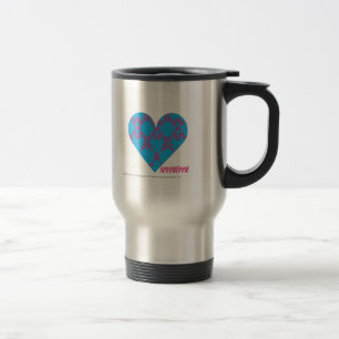 Mug De Voyage Magenta-Aqua 3 de damassé