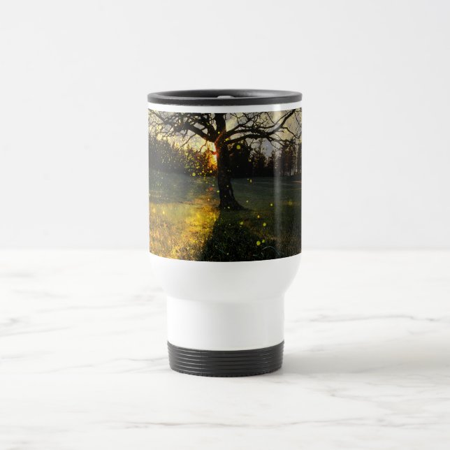 Mug De Voyage Magical fireflies dreamy landscape (Centre)