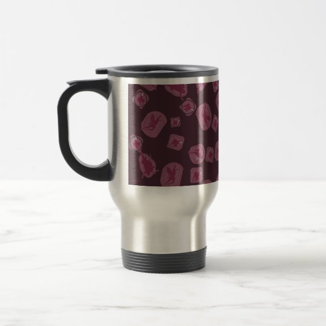 Mug de Voyage Magique Violet – Isotherme et Design (Gauche)