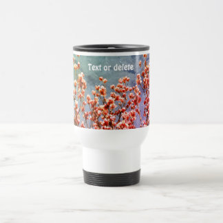 Mug De Voyage Magnolia Blossoms Blue Sky Floral Art Personnalisé