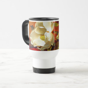 Mug De Voyage Magnolia sur Red Velvet Martin Johnson Heade