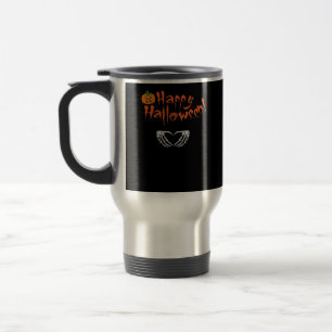 Mug De Voyage Mains éffrayantes de squelette. Joyeux Halloween.