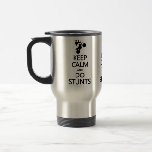 Mug De Voyage Maintenez calme et faites les cascades attaquent -