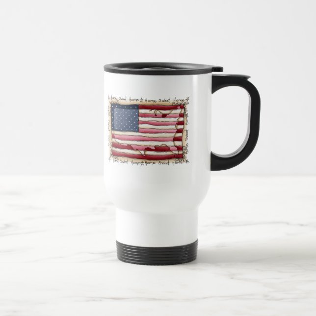 Mug De Voyage maison douce à la maison américaine (Droite)