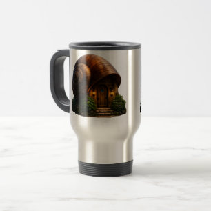 Mug De Voyage Maisonnette enchantée dans la forêt coquillage esc