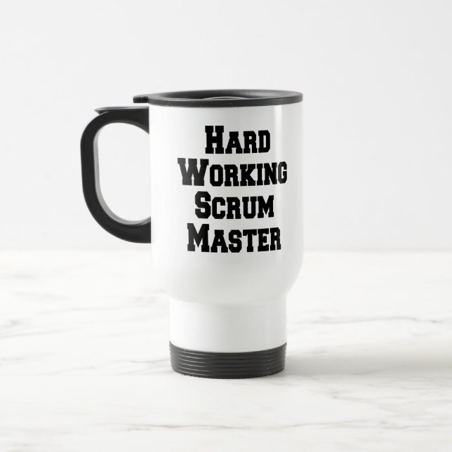 Mug De Voyage Maître de séquence de travail dur (Gauche)