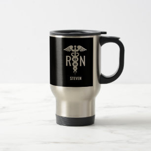 Mug De Voyage Male Nurse Murse Noir Blanc Personnalisé