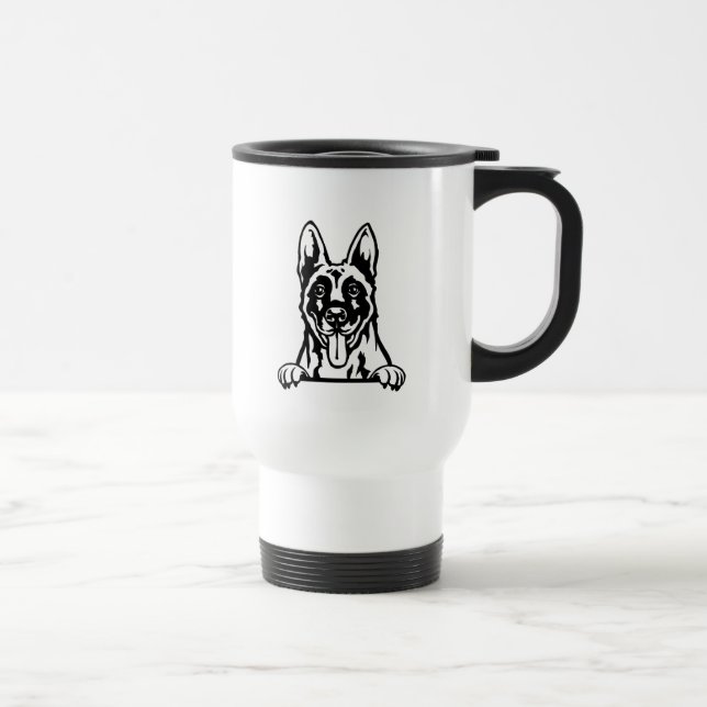 Mug De Voyage Malinois belge (Droite)