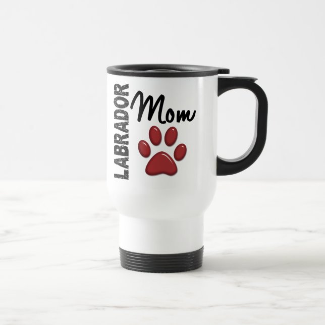 Mug De Voyage Maman 2 de labrador retriever (Droite)