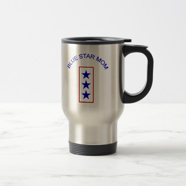 Mug De Voyage Maman 3 d'étoile bleue (Droit)