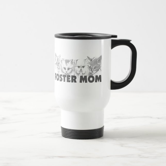 Mug De Voyage Maman adoptive (chats) (Droite)