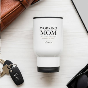 Mug De Voyage Maman au travail personnalisée – Cadeau personnali