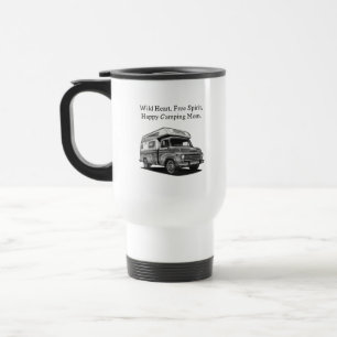 Mug De Voyage Maman camping heureux esprit libre cœur sauvage pl