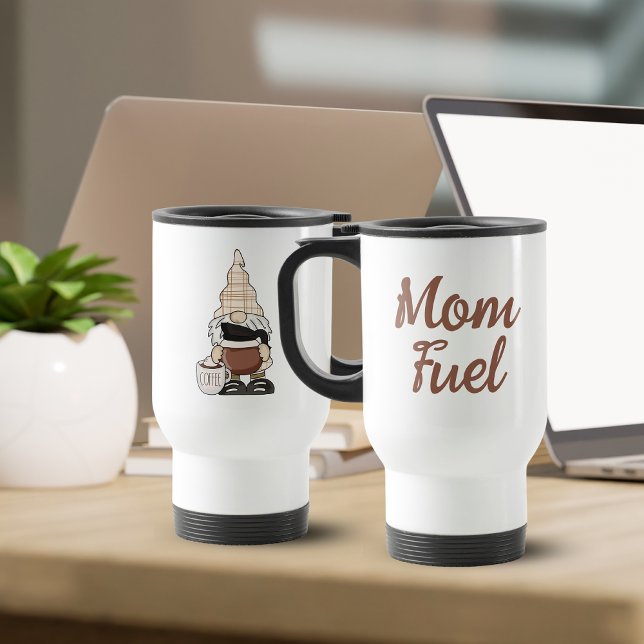 Mug De Voyage Maman Carburant Cute Gnome Café (Créateur téléchargé)