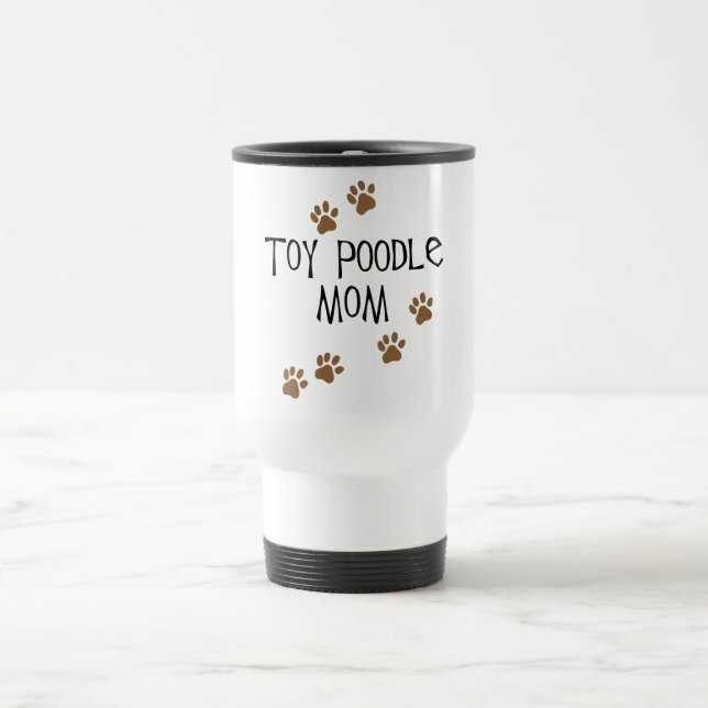 Mug De Voyage Maman de caniche de jouet (Centre)
