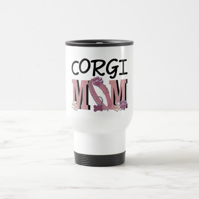 Mug De Voyage MAMAN de corgi (Centre)