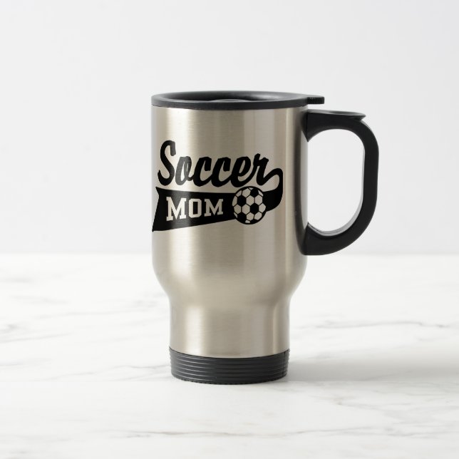 Mug De Voyage Maman de football (Droit)