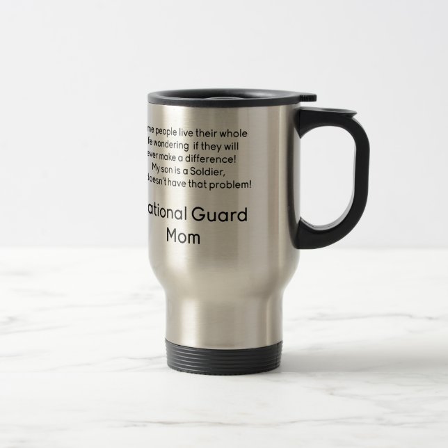 Mug De Voyage Maman de garde nationale aucun fils de problème (Droit)