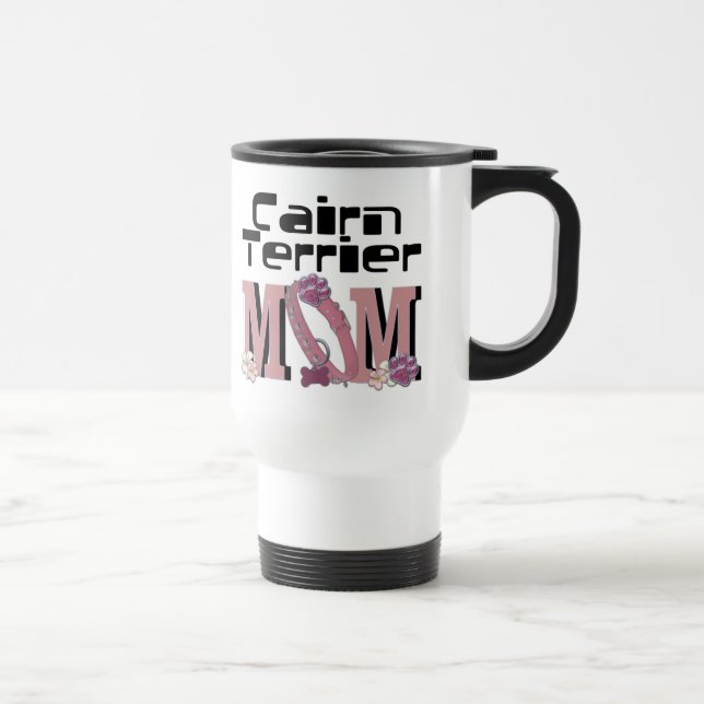 Mug De Voyage MAMAN de Terrier de cairn (Droite)