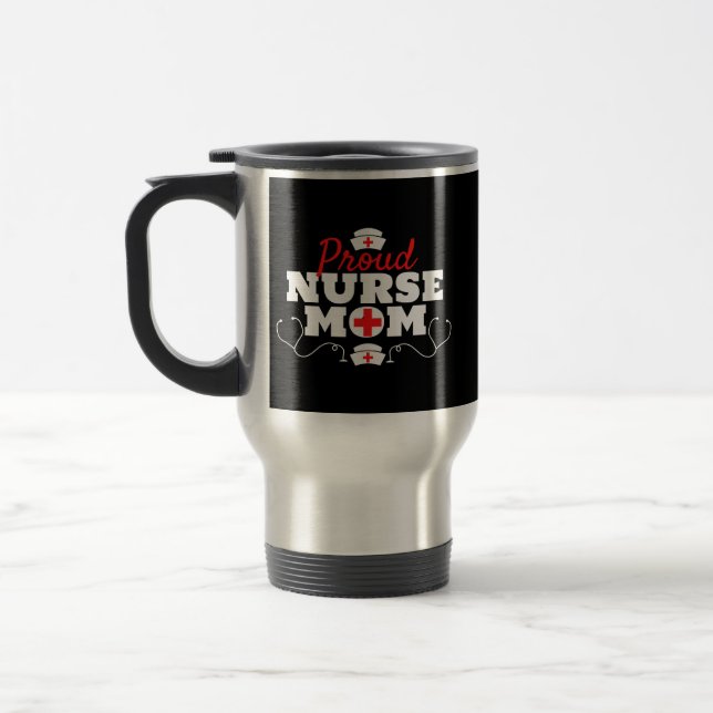 Mug De Voyage Maman infirmière fière (Gauche)