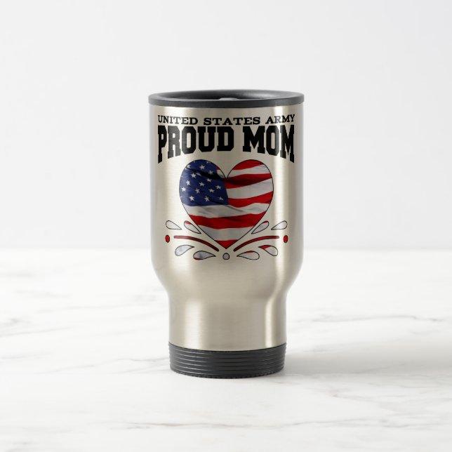 Mug De Voyage Maman patriote d'armée (Centre)