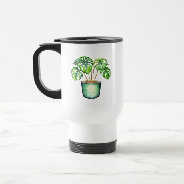 Mug De Voyage Maman plante | plante Monstera (Gauche)