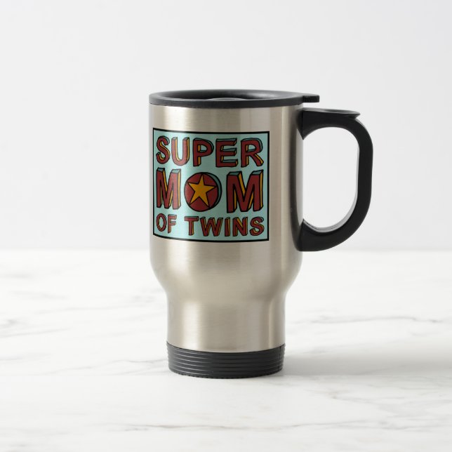 MUG DE VOYAGE MAMAN SUPERBE DES JUMEAUX (Droit)