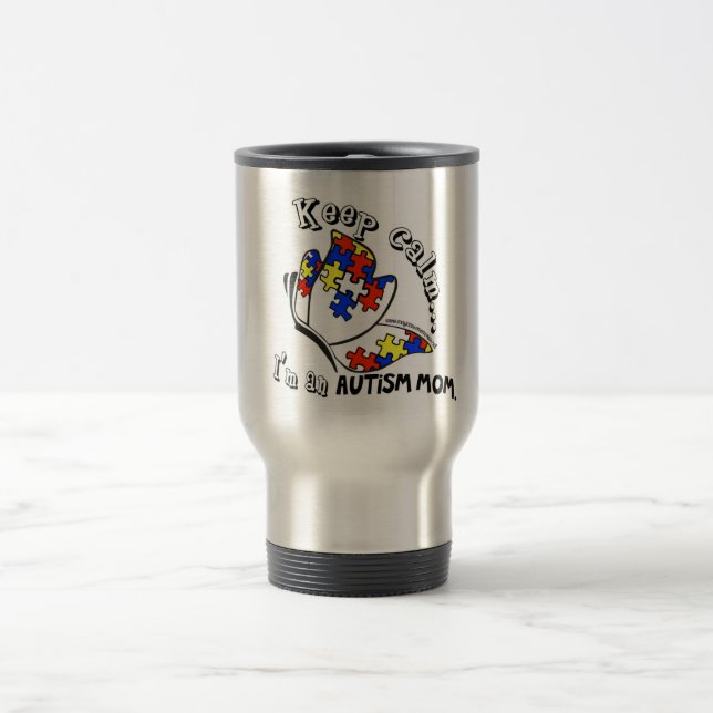 Mug De Voyage Mamans fières - fierté d'autisme ! (Centre)
