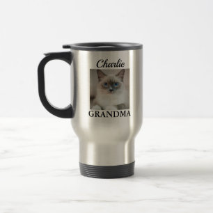 Mug De Voyage Mamie de chat personnalisée Parent de compagnie