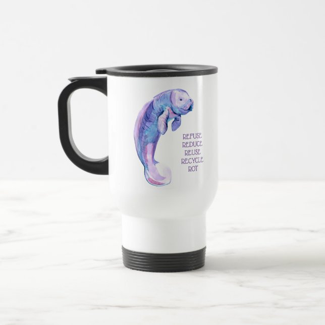 Mug De Voyage Manatte pourpre (Gauche)