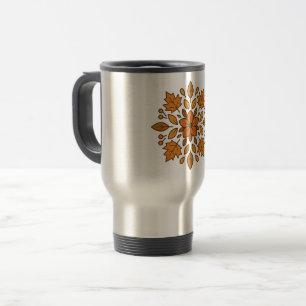 Mug De Voyage Mandala fleur d'automne
