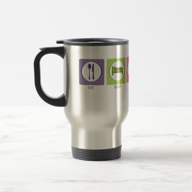 Mug De Voyage Manger Dormir Danser! (Gauche)