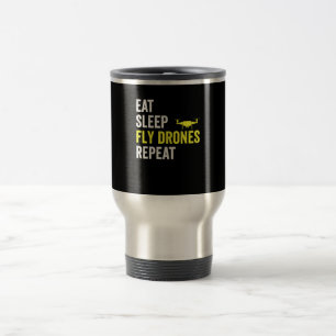 Mug De Voyage Mangez des drones de drones de sommeil Répéter dro