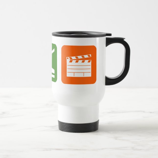 Mug De Voyage Mangez la production cinématographique de sommeil (Droite)