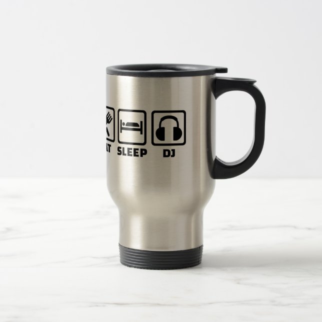 Mug De Voyage Mangez le sommeil DJ (Droit)