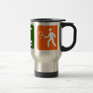 Mug De Voyage Mangez le tennis de sommeil