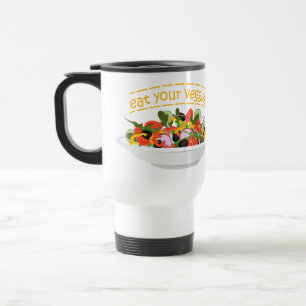 Mug De Voyage Mangez vos Légumes Citer salade fraîche mélange bo