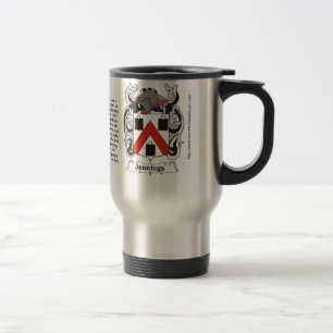 Mug De Voyage Manteau de famille de Jennings des bras sur une