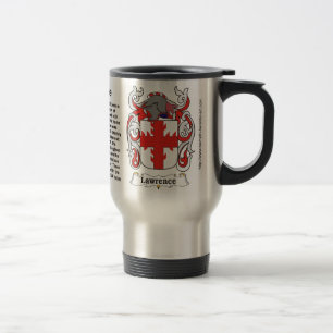 Mug De Voyage Manteau de famille de Lawrence des bras sur une