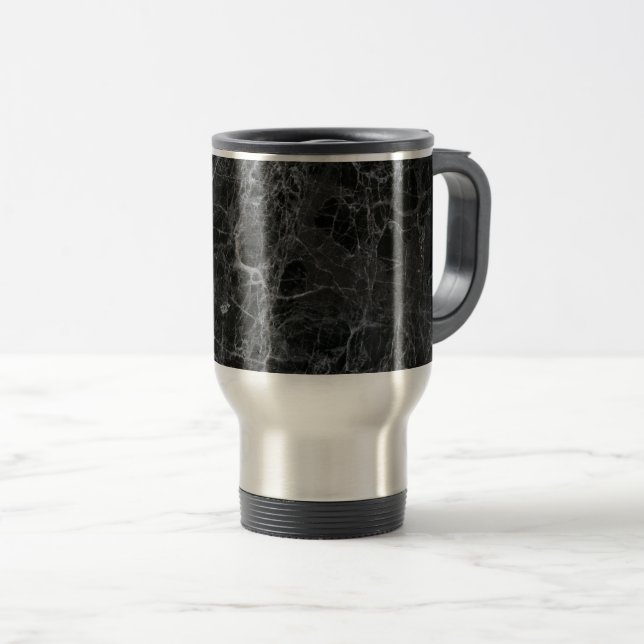 Mug De Voyage Marbre noir (Devant droit)