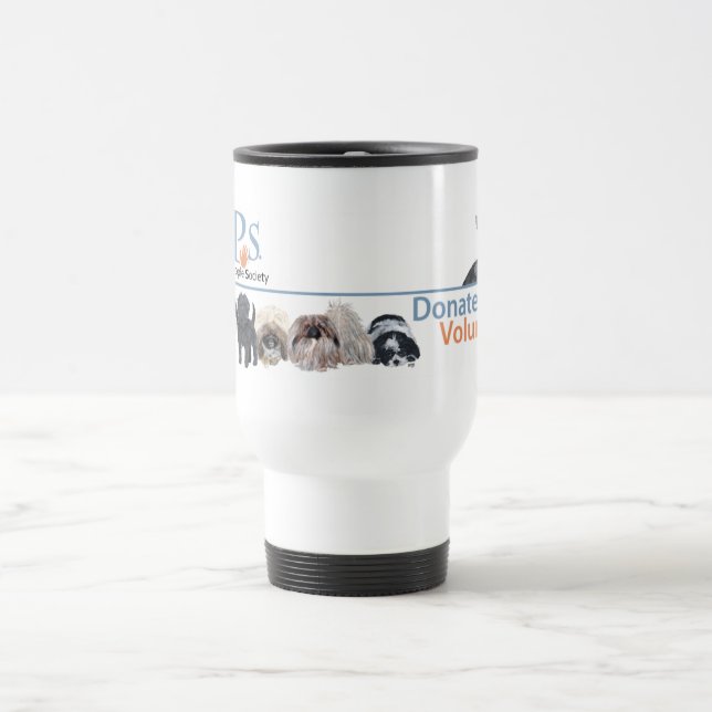 Mug De Voyage Marchandise de logo de PUPs avec chat tabby (Centre)