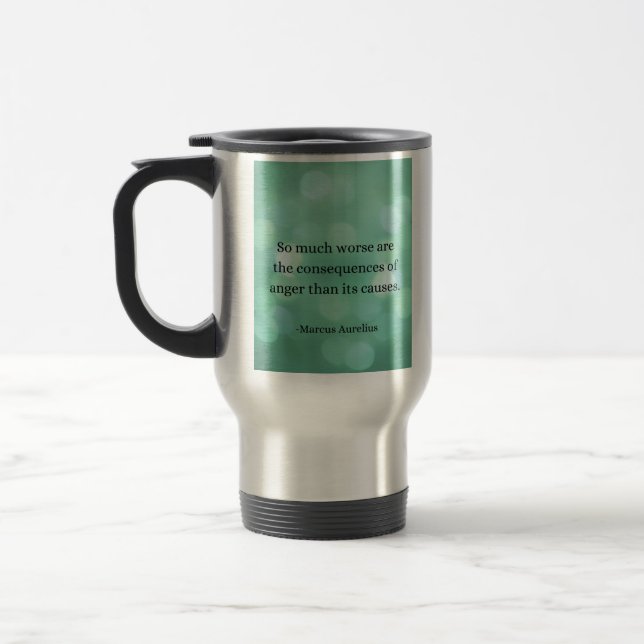 Mug De Voyage Marcus Aurelius : Conquérir la colère, Trouver la  (Gauche)