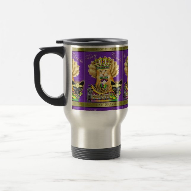 Mug De Voyage Mardi Gras Claude Musique en acier inoxydable (Gauche)