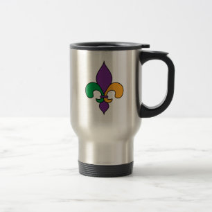 Mug De Voyage Mardi Gras en Louisiane Fleur de Lis