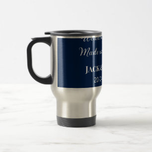 Mug De Voyage Mariage Match fait au ciel mariage faveurs bleu
