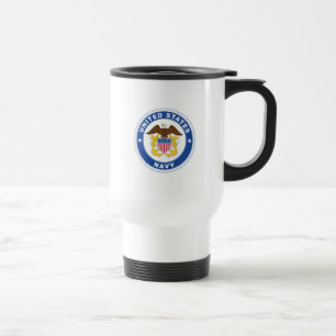 Mug De Voyage Marine américaine   Officier Crest