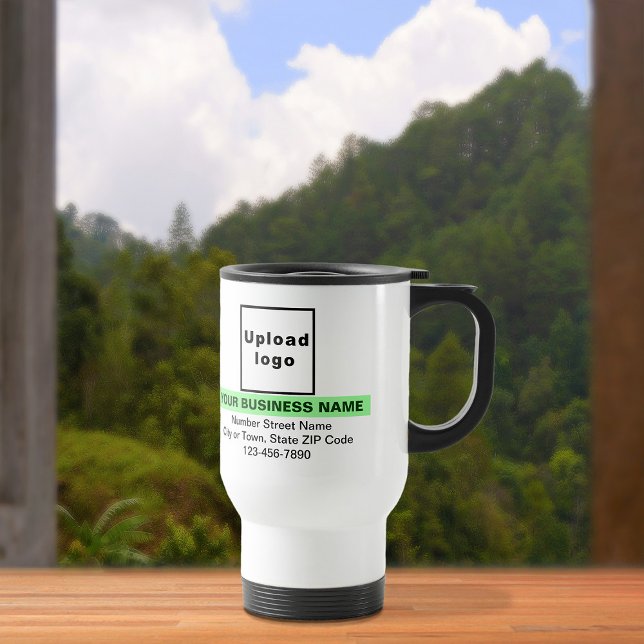 Mug De Voyage Marque d'affaires avec lumière verte sur (Créateur téléchargé)