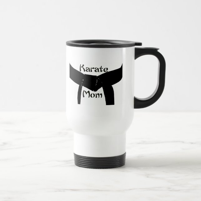 Mug De Voyage Martial Arts Black Belt Karate Maman (Droite)