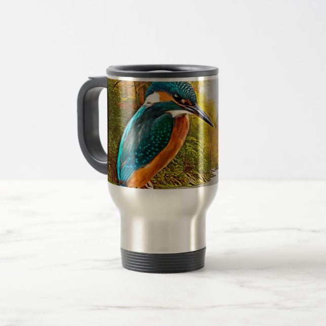 Mug De Voyage Martin pêcheur commun (Devant gauche)