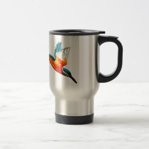 Mug De Voyage Martin-pêcheur de vol
